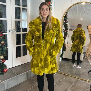 COPY - Dasco Real Fur Yellow Coat Size 38